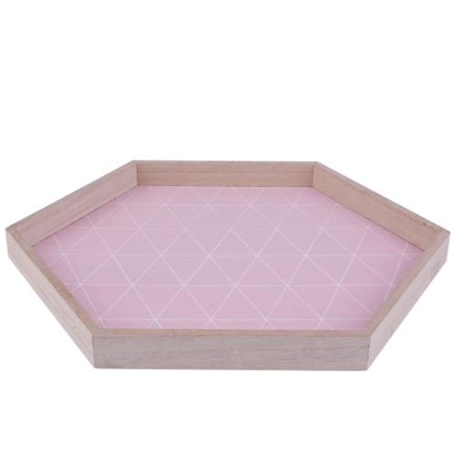 Tablett -Barbey- Holz 26cm rosa