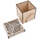 Box -Urban Jungle- Holz 12x13cm natur