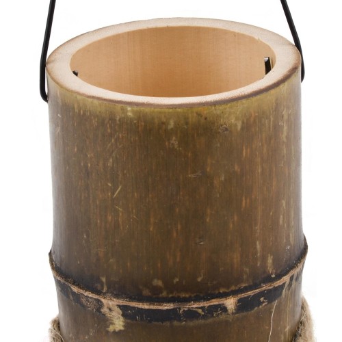 Vase -Asia Hänger- Bambus 15x8cm natur