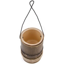 Vase -Asia- Bambus 15cm natur
