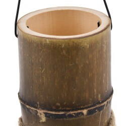 Vase -Asia- Bambus 15cm natur