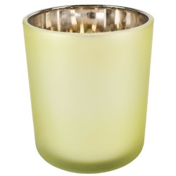 Teelichthalter -Simple One- Glas 8x7cm gelb