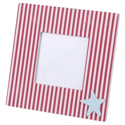 Bilderrahmen Beach Design Holz 18x18cm rot