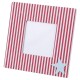 Bilderrahmen Beach Design Holz 18x18cm rot