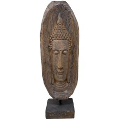 Buddha Deko-Objekt Resin 52cm braun