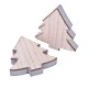 Tanne Deko Holz 12x11cm natur-silber