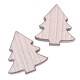Tanne Deko Holz 12x11cm natur-silber