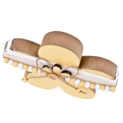 Blume -Cosy- Deko- Holz 15cm gelb