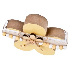 Blume -Cosy- Deko- Holz 12cm gelb