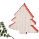 Tanne Deko Holz 16x15cm natur-rot