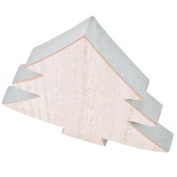 Tanne Deko Holz 16x15cm natur-mint