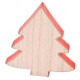 Tanne Deko Holz 12x11cm natur-rot