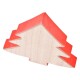 Tanne Deko Holz 12x11cm natur-rot