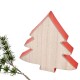 Tanne Deko Holz 12x11cm natur-rot