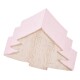 Tanne Deko Holz 7x6cm natur-rosa