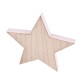 Stern Deko Holz 16x16cm natur-rosa