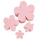 Streudeko -Blüte- 24er-Set Filz 8cm rosa
