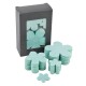 Streudeko -Blüte- 24er-Set Filz 8cm mint