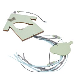 Vogelhaus -Sweet- Deko Holz 50cm mint