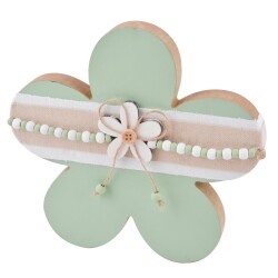 Blume -Cosy- Deko- Holz 20cm mint