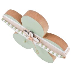 Blume -Cosy- Deko- Holz 20cm mint