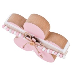 Blume -Cosy- Deko- Holz 12cm rosa