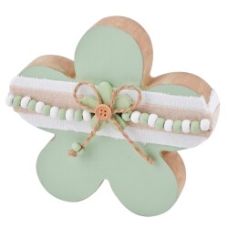 Blume -Cosy- Deko- Holz 12cm mint
