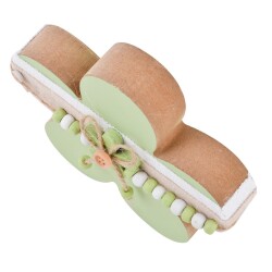 Blume -Cosy- Deko- Holz 12cm grün