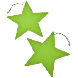 Sterne Deko-Hänger 2er-Set Filz 30cm grün