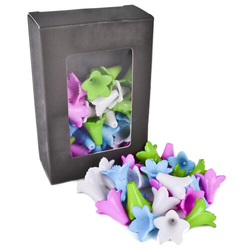 Streu-Deko -Blüte- 24er-Set 25mm bunt