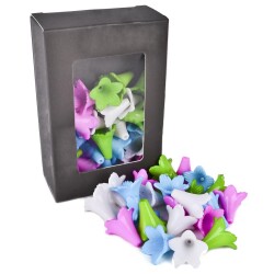 Streu-Deko -Blüte- 24er-Set 25mm bunt