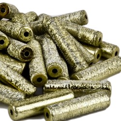 Streu-Deko -Perlen Long- 36er-Set 40mm gold