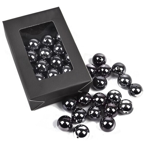 Streu-Deko -Perlen- 18er-Set 20mm grau