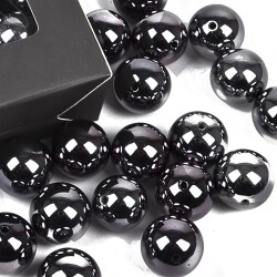 Streu-Deko -Perlen- 18er-Set 20mm grau