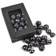 Streu-Deko -Perlen- 18er-Set 20mm grau
