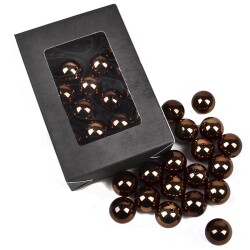 Streu-Deko -Perlen- 18er-Set 20mm braun