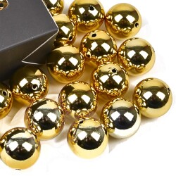 Streu-Deko -Perlen- 18er-Set 20mm gold