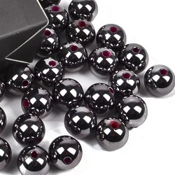 Streu-Deko -Perlen- 28er-Set 15mm grau