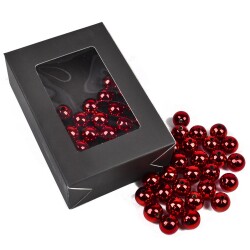Streu-Deko -Perlen- 28er-Set 15mm rot