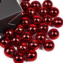 Streu-Deko -Perlen- 28er-Set 15mm rot