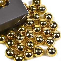 Streu-Deko -Perlen- 28er-Set 15mm gold