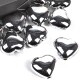 Streu-Deko -Herzen- 12er-Set 25mm silber