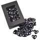 Streu-Deko -Herzen- 20er-Set 20mm grau