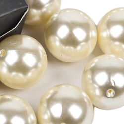 Streu-Deko -Perlen Classic- 12er-Set 25mm perlmutt