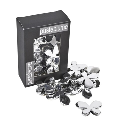 Streu-Deko -Schmetterlinge- 12er-Set 45mm silber