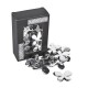 Streu-Deko -Schmetterlinge- 12er-Set 45mm silber