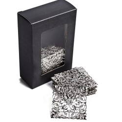 Streu-Deko -Ornament- 24er-Set 50mm silber