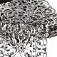 Streu-Deko -Ornament- 24er-Set 50mm silber