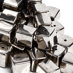 Streu-Deko -Würfel- 32er-Set 15mm silber