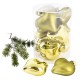Baumkugel -Herzen- 10er-Set Glas 6cm grün